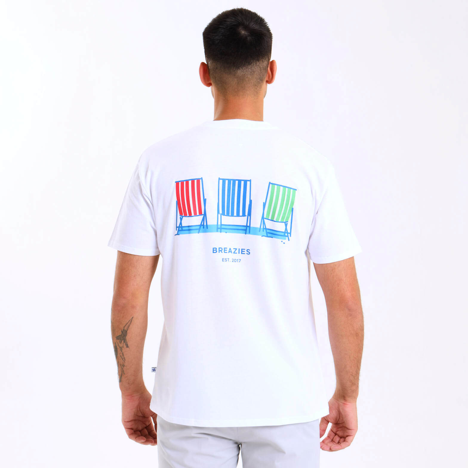 Printed Cotton Tee | Deck Chairs