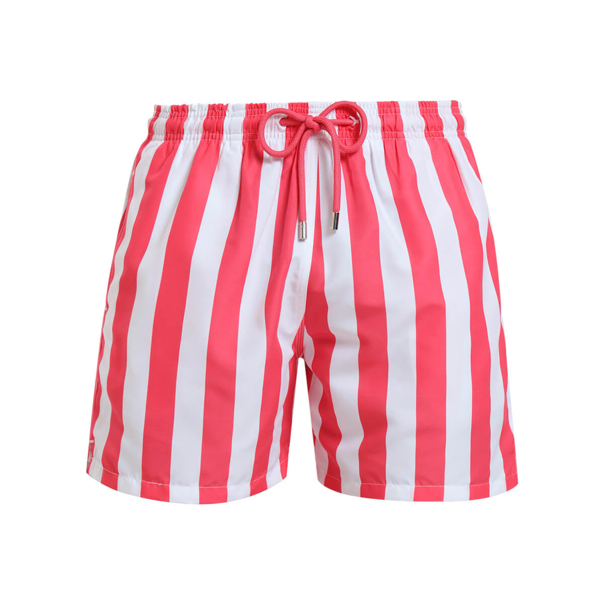 Kids Swim Shorts - Stripes | Coral