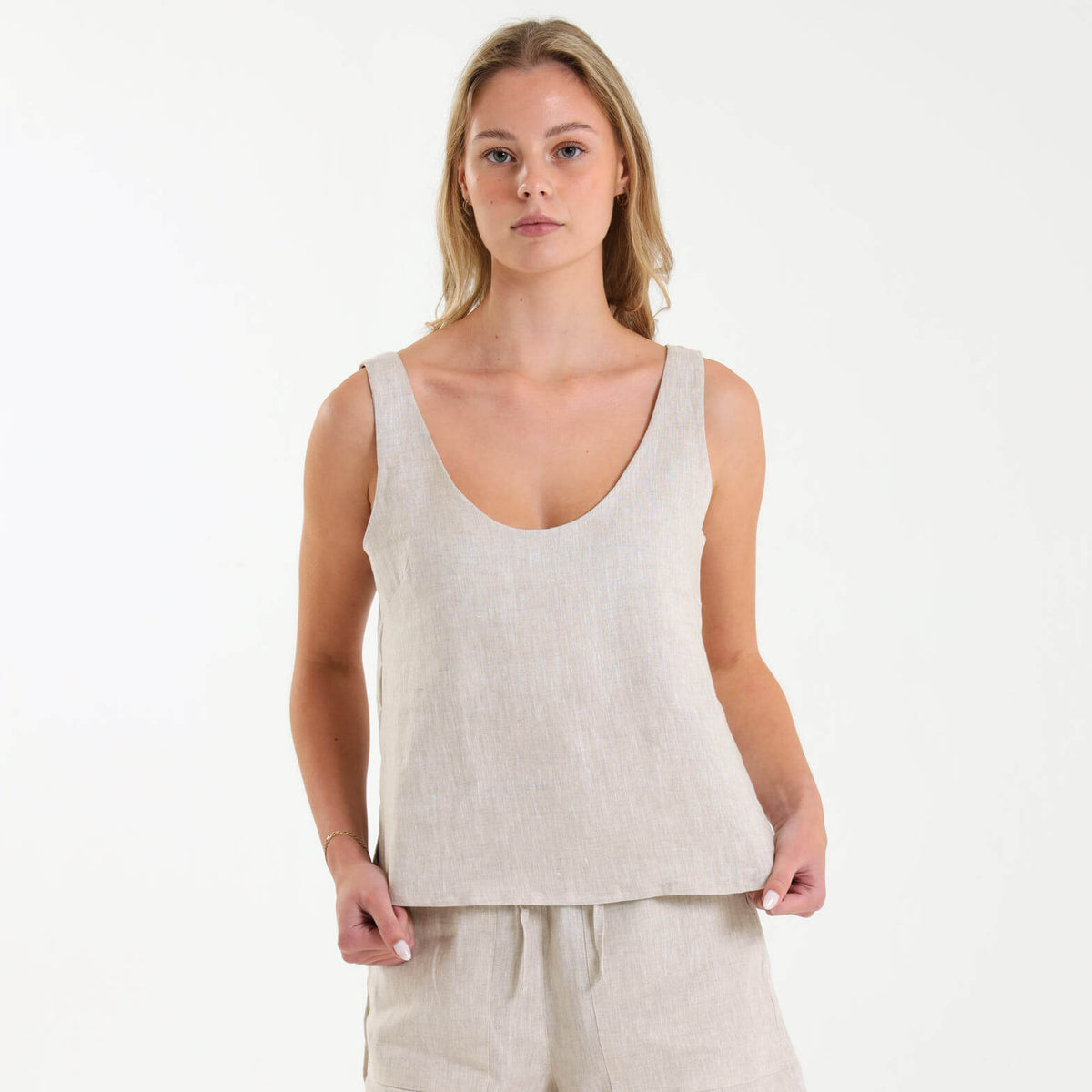Ladies Linen - Cami | Natural
