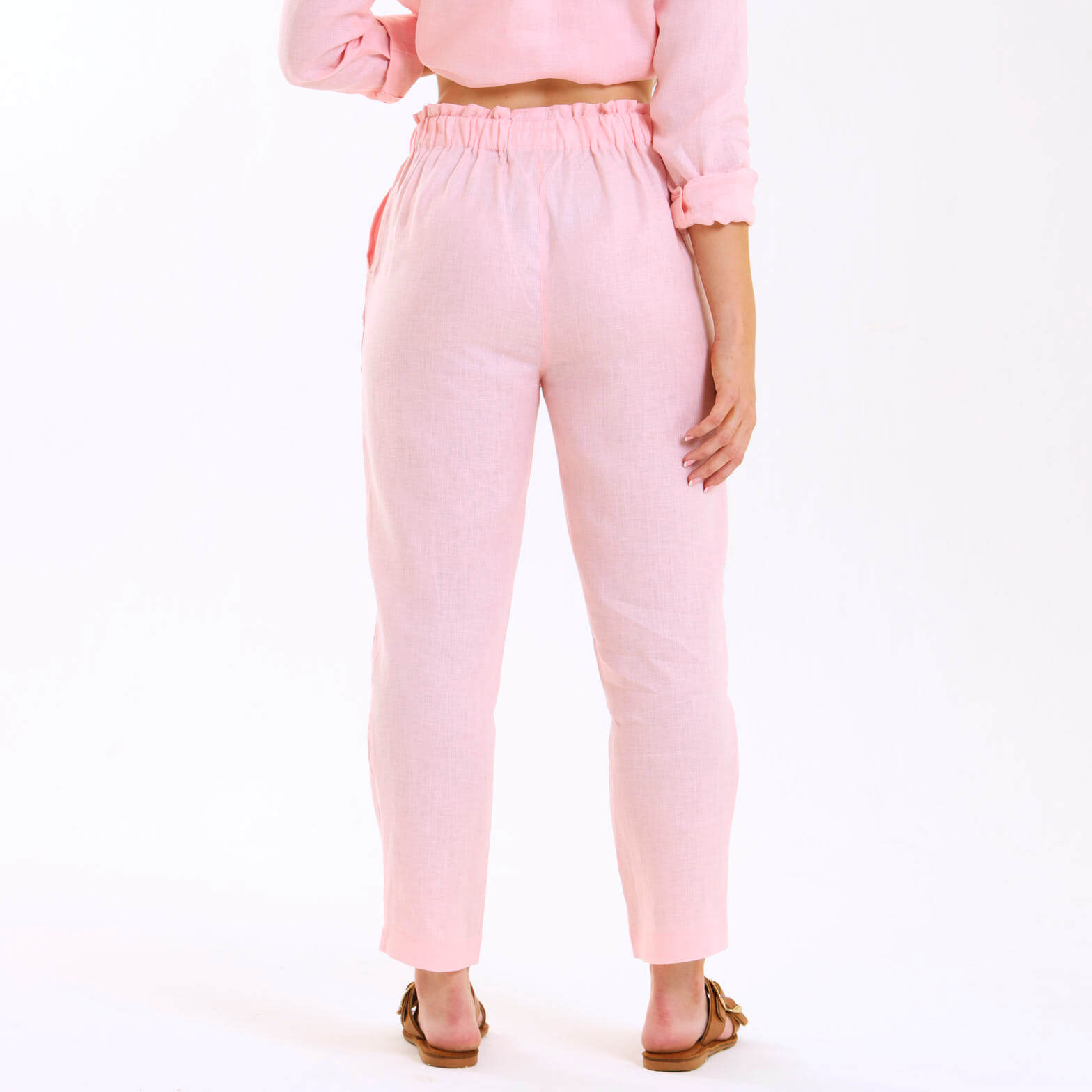 Ladies Linen - Pants | Baby Pink