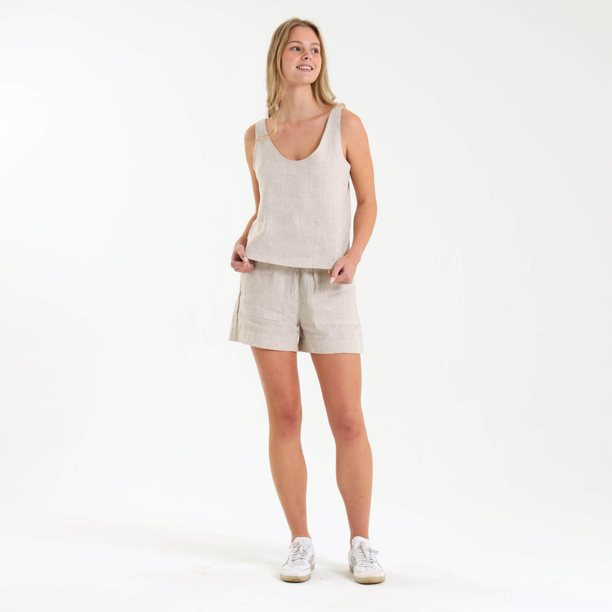 Ladies Linen - Cami | Natural