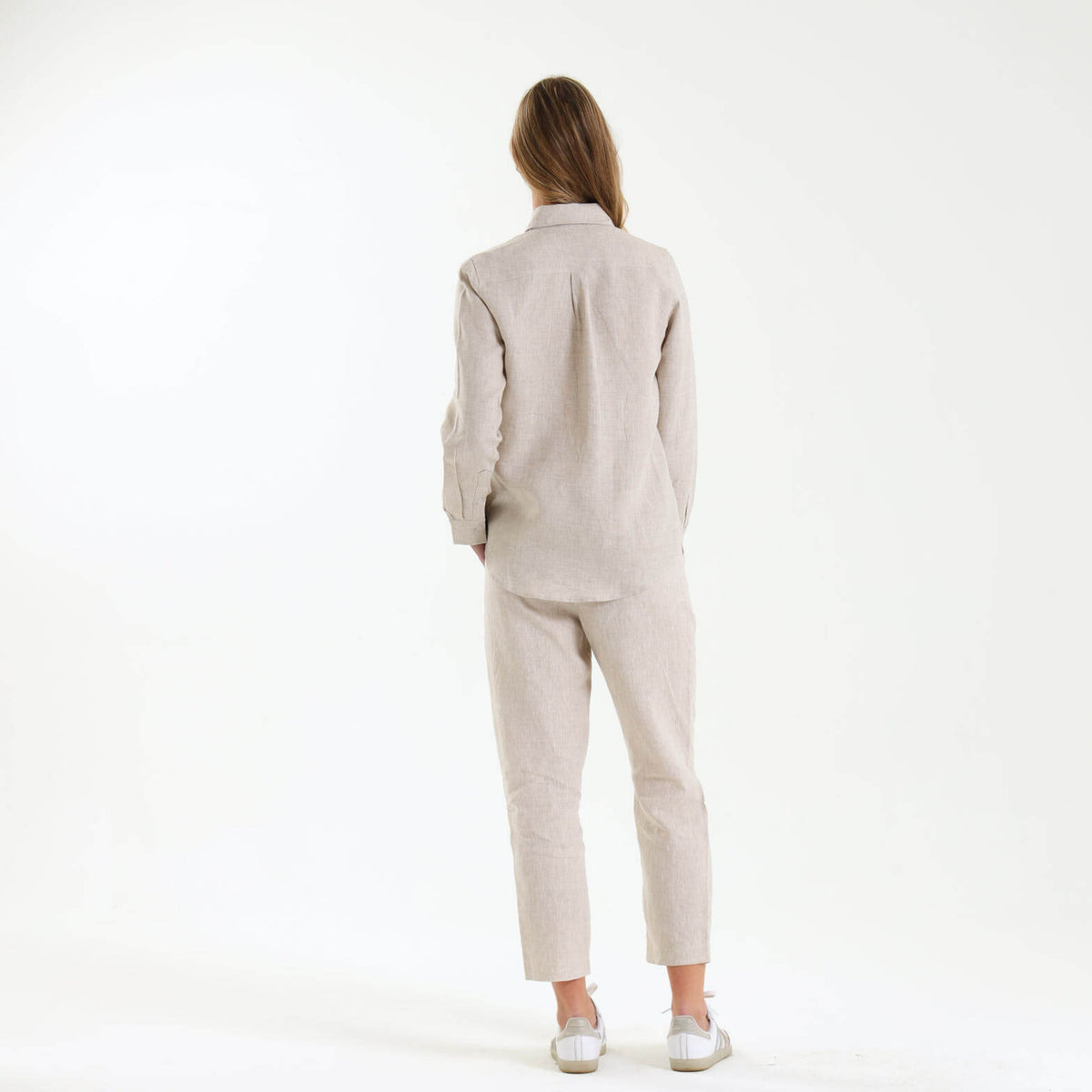 Ladies Linen - Long Sleeve Shirt | Natural