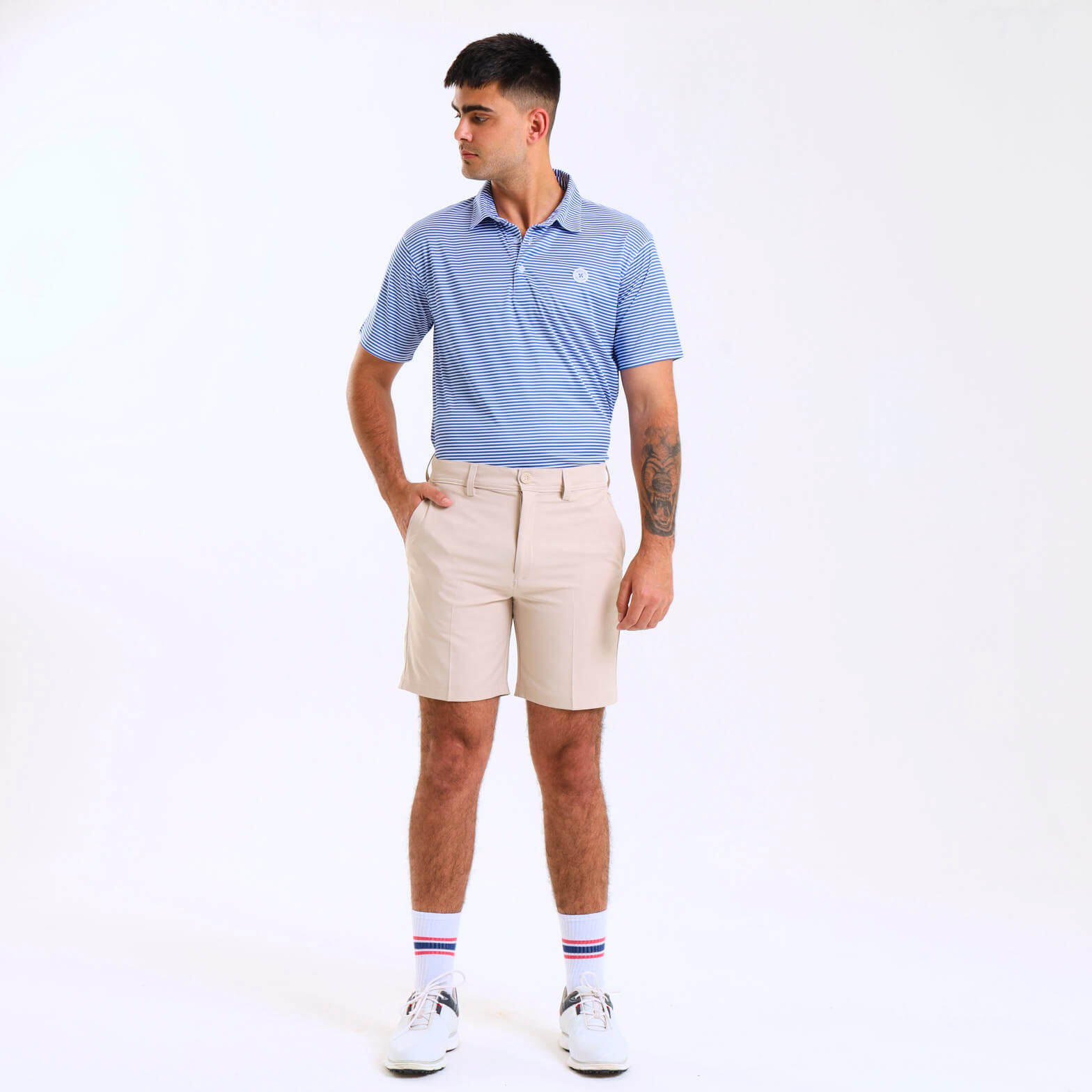 Mens Golf Shorts | Stone