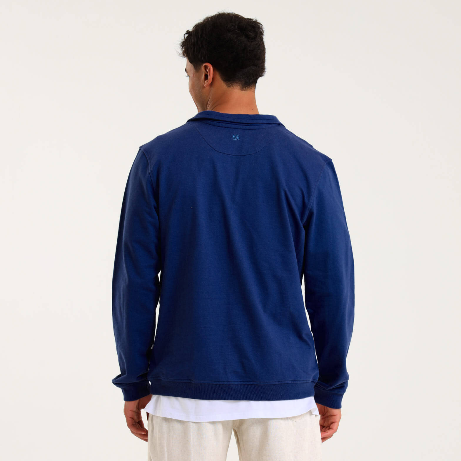 Unisex Quarter Zip Sweater | Washed Navy