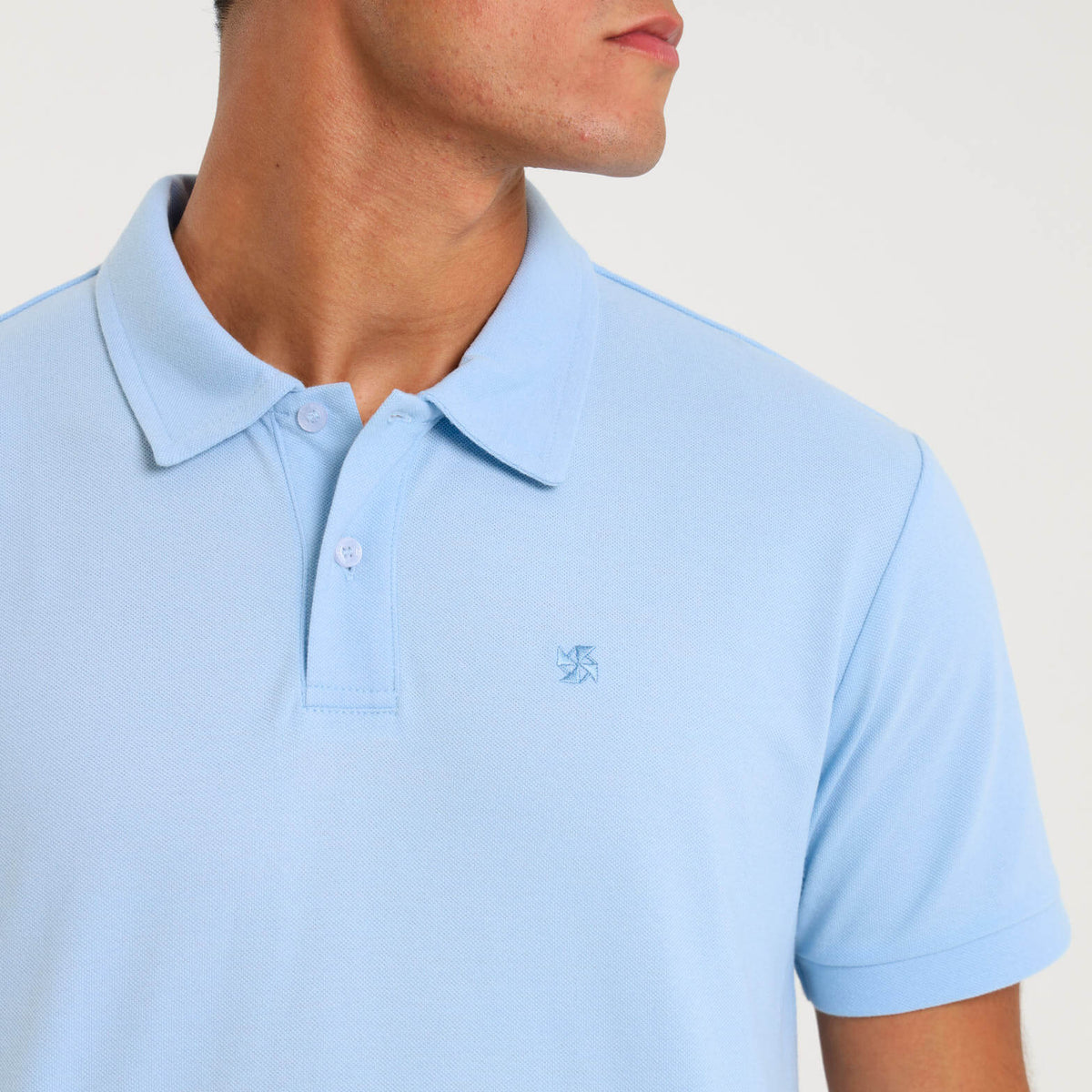 Short Sleeve Polo | Baby Blue