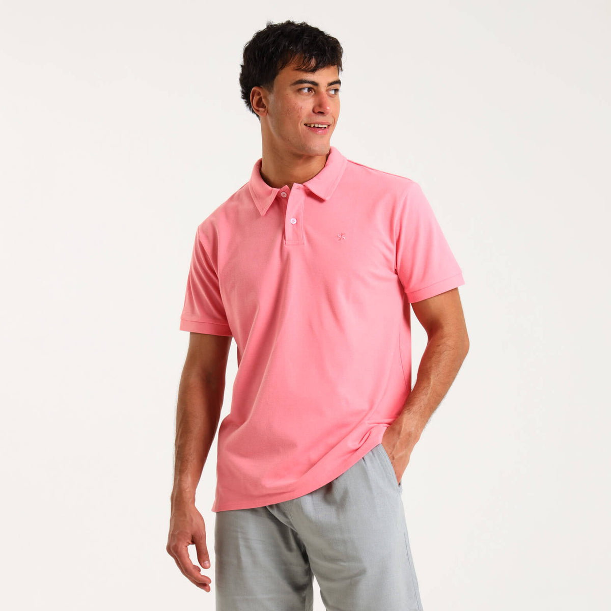 Short Sleeve Polo | Coral