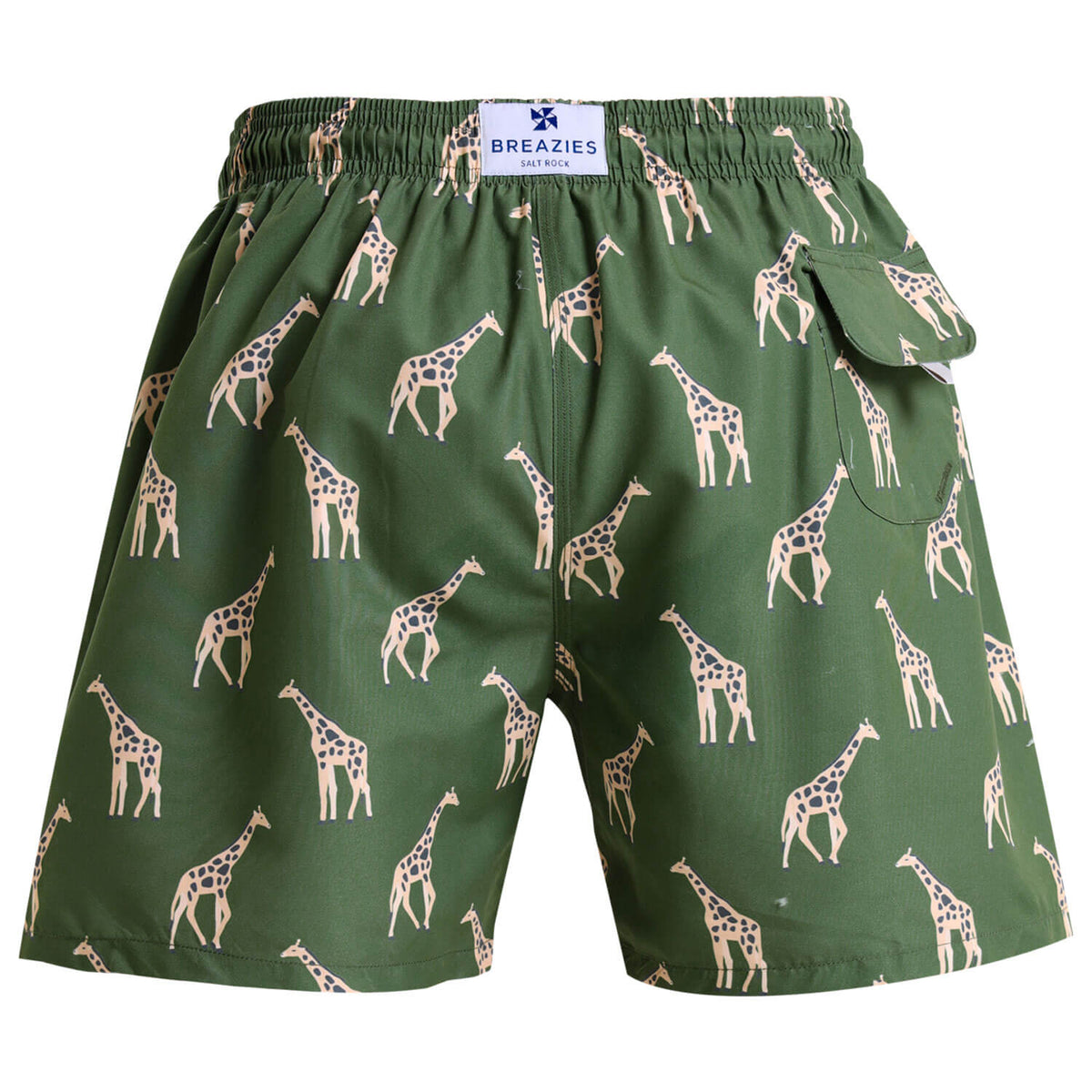 Swim Shorts - Giraffe | Army Green