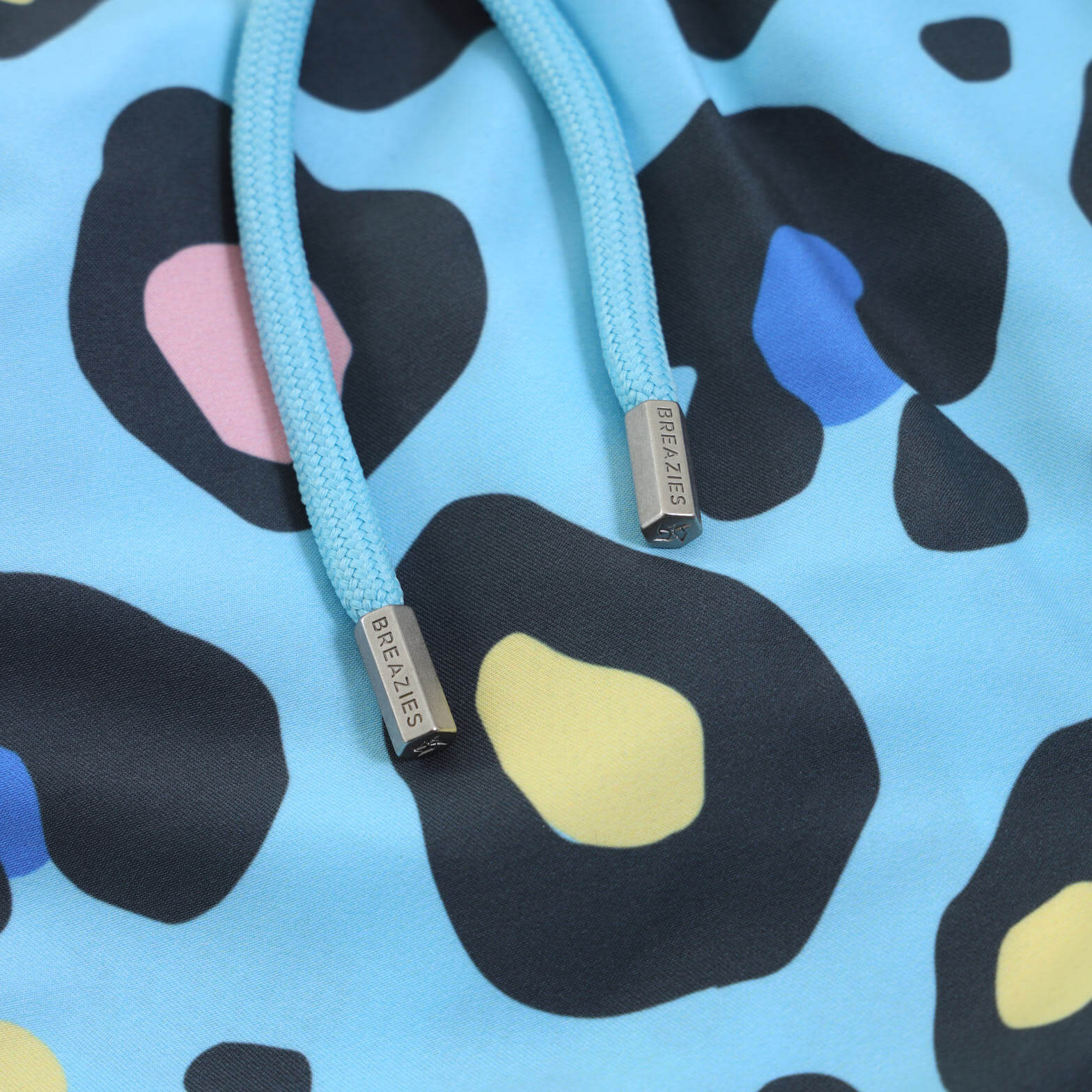 Swim Shorts - Leopard | Baby Blue