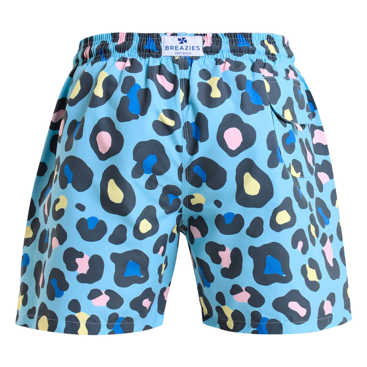 Swim Shorts - Leopard | Baby Blue