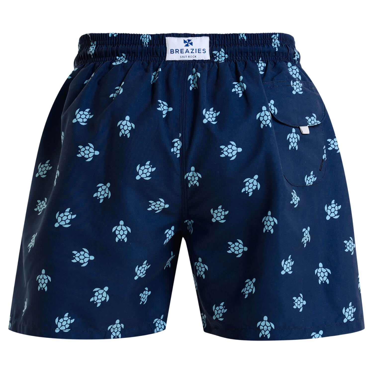 Swim Shorts - Small Turtles | Navy & Baby Blue