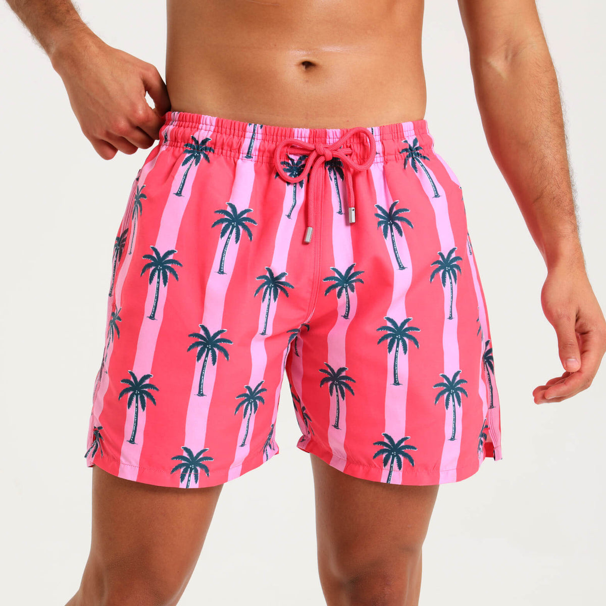 Swim Shorts - Palms | Pink & Coral