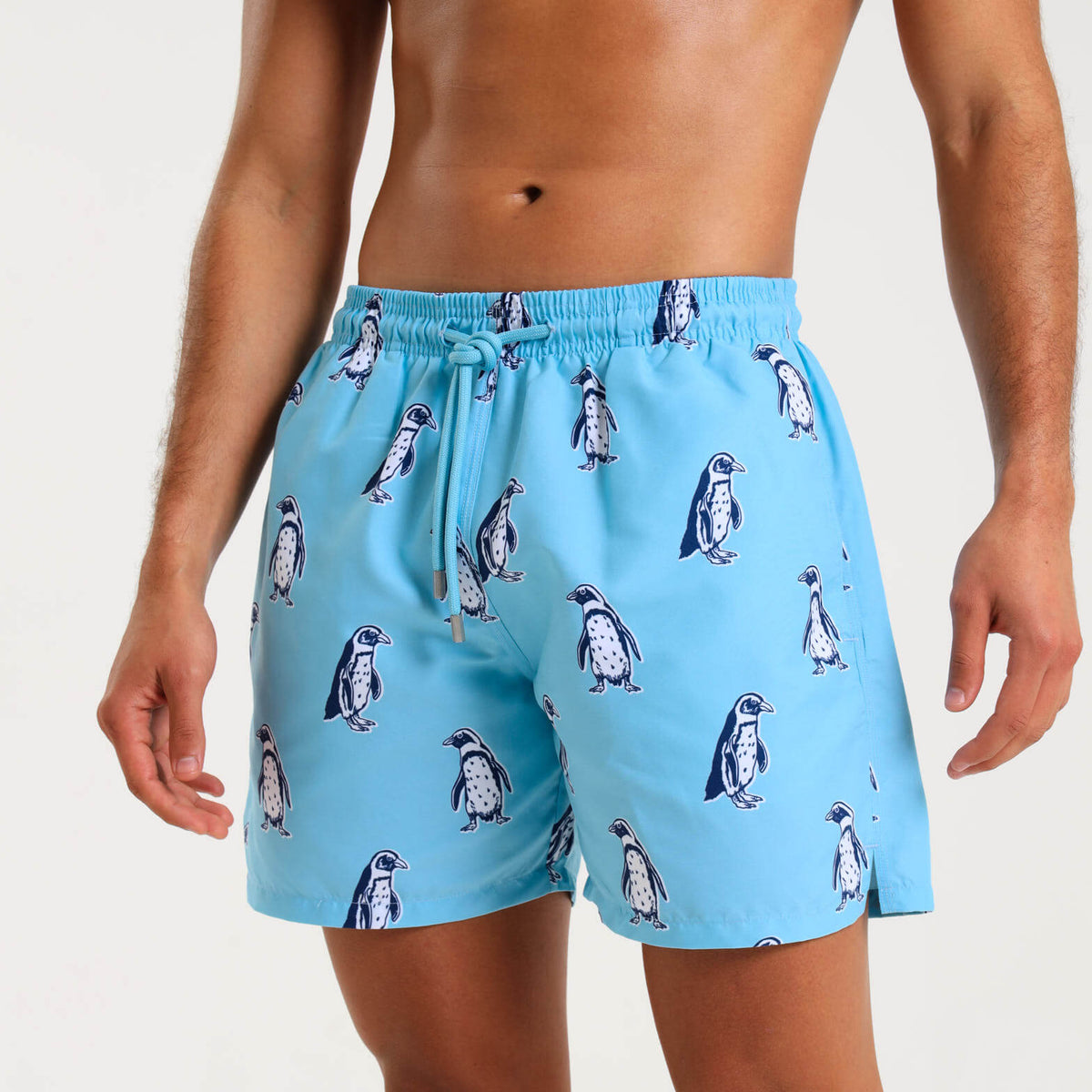 Swim Shorts - Penguin | Baby Blue