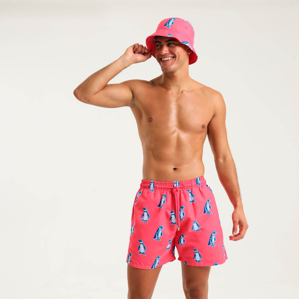 Swim Shorts - Penguin | Coral