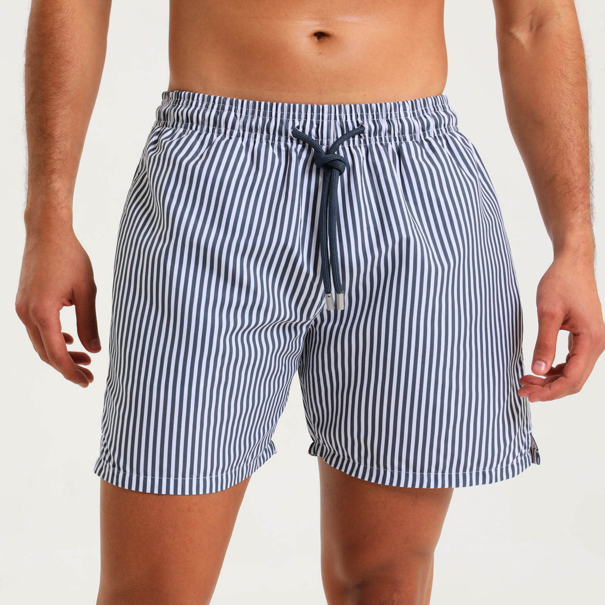 Swim Shorts - Pin Stripes | Steel