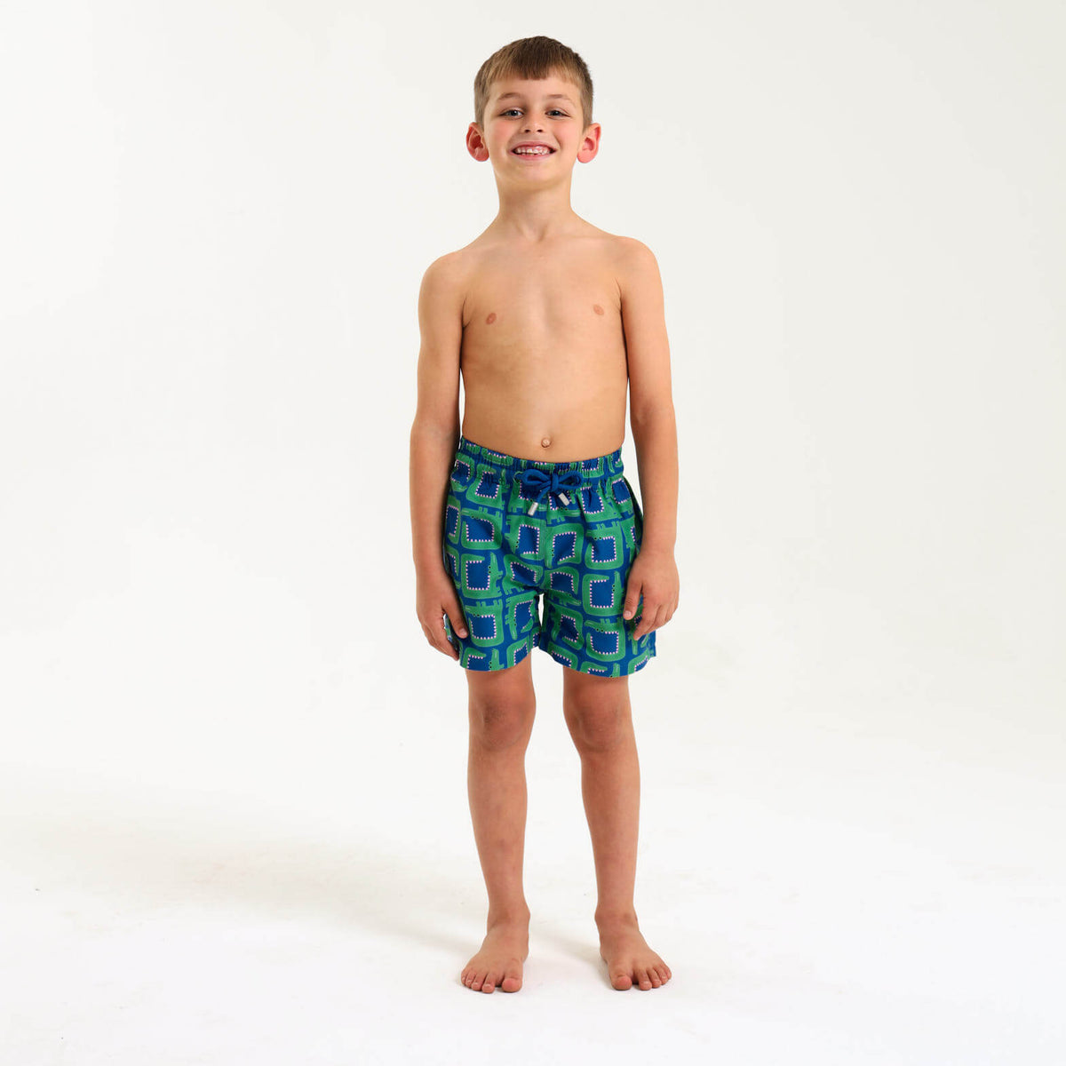 Boys Swim Shorts - Crocodiles | Royal Blue