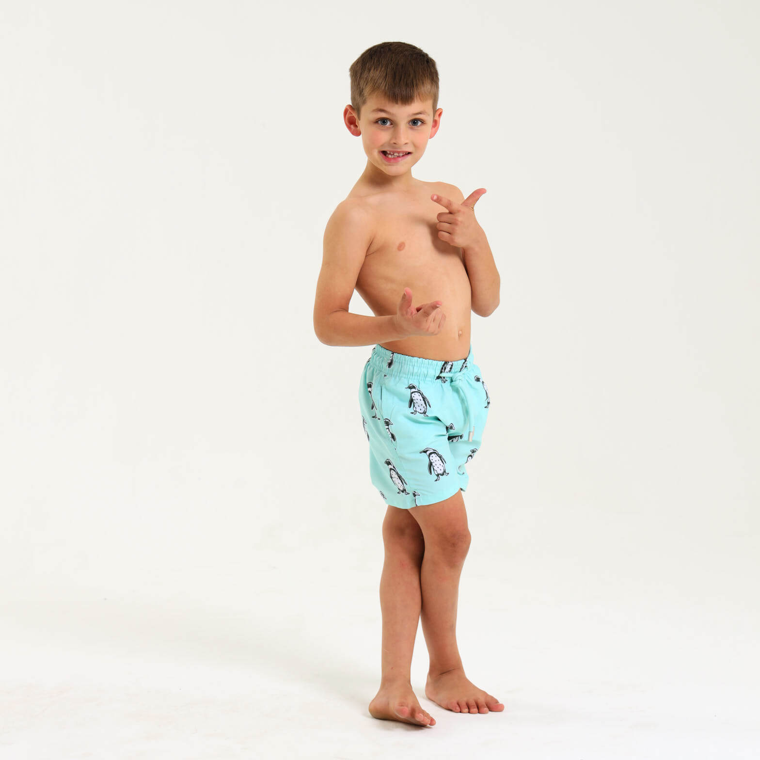 Boys Swim Shorts - Penguin | Mint