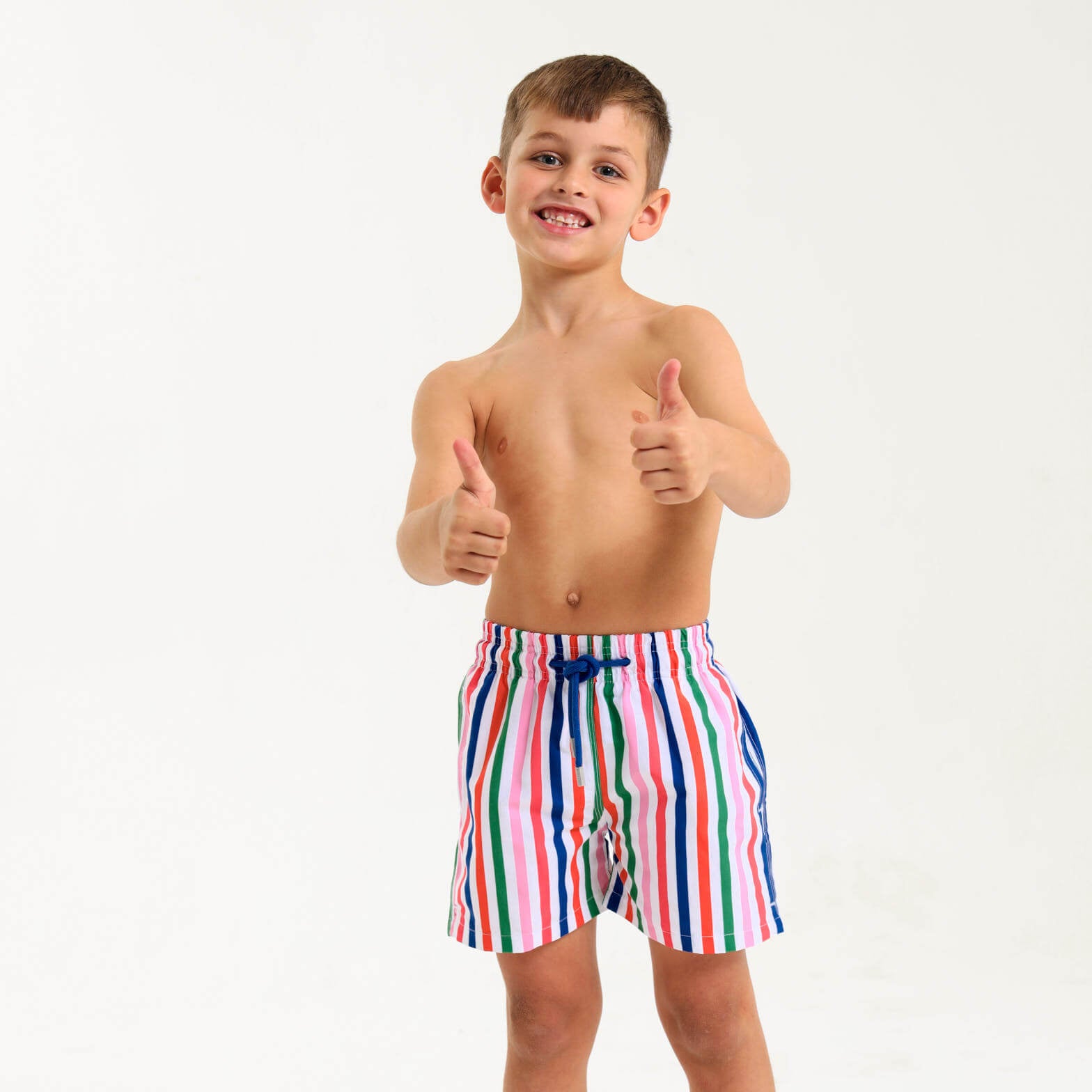 Boys Swim Shorts - Stripes | Multi Colour