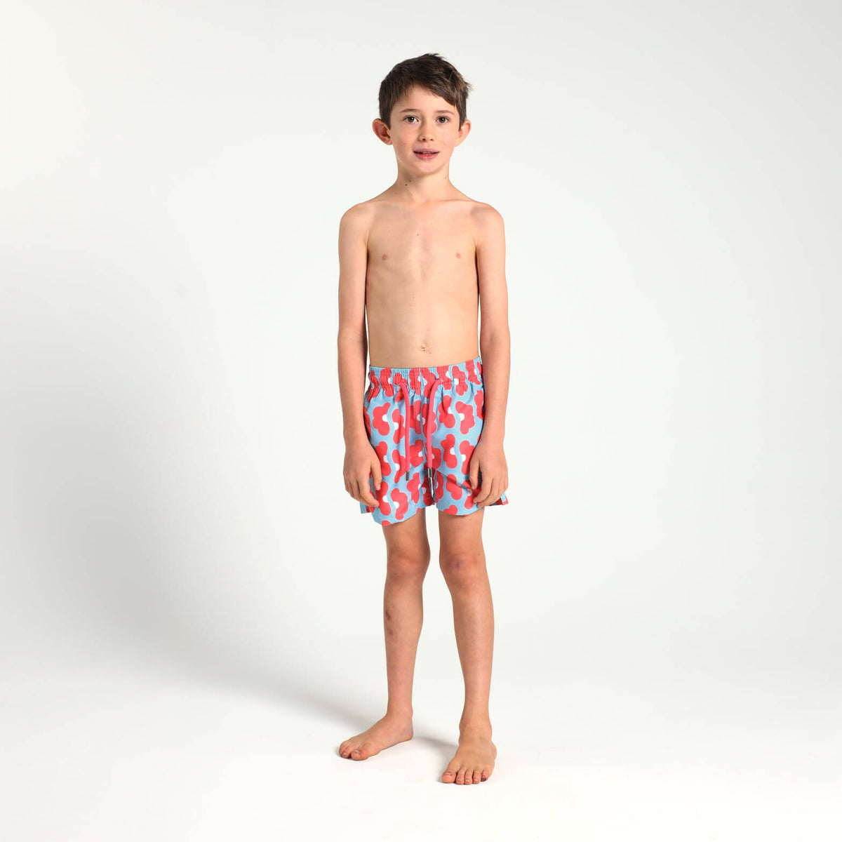 Boys Swim Shorts - Daisy | Coral
