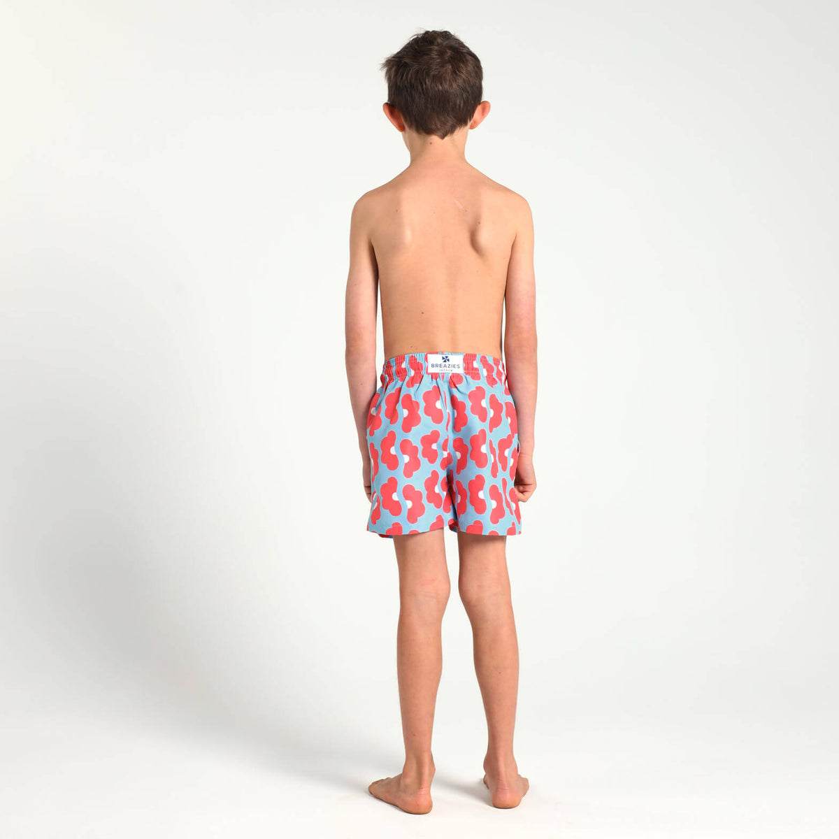 Boys Swim Shorts - Daisy | Coral
