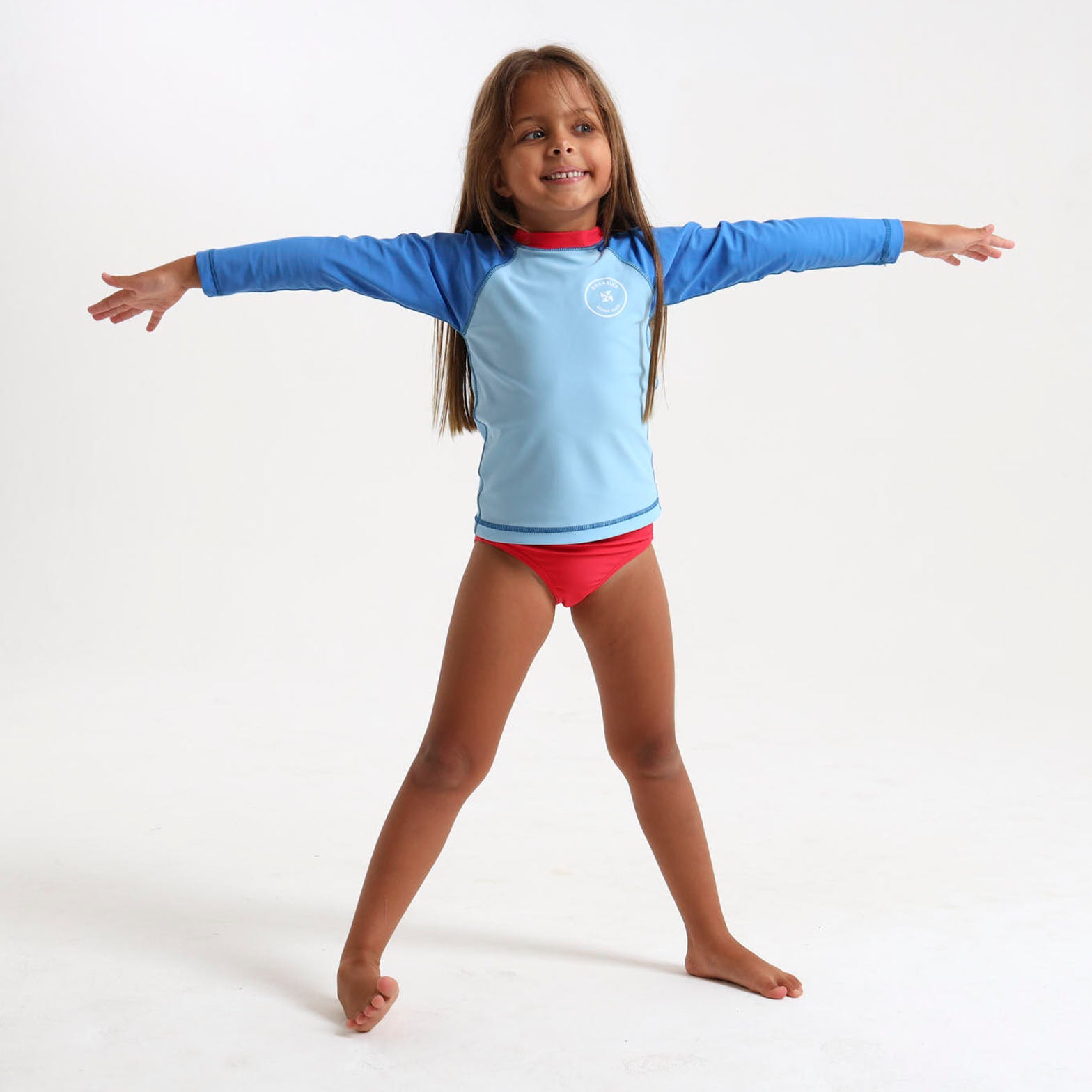 Kids Rash Vests - Tricolour | Blue
