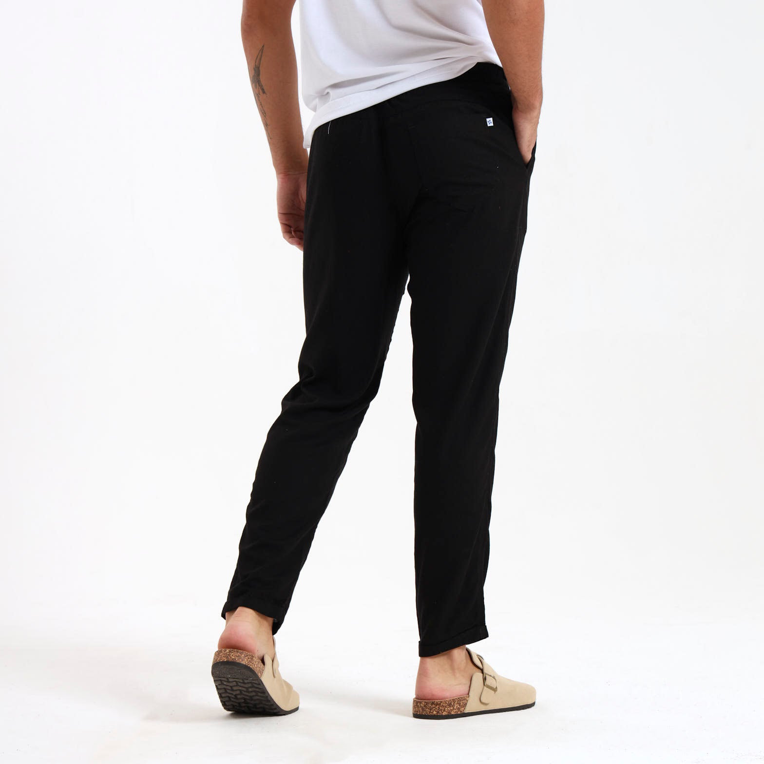 mens black linen dress pants Breazies Mens Linen Pants