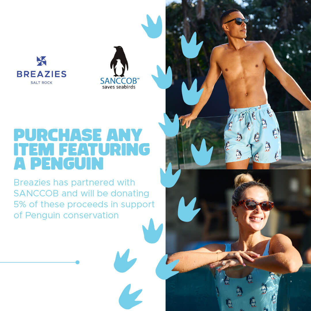 Swim Shorts - Scuba Penguin | Royal Blue