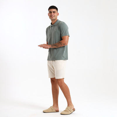 Cotton Polo | Sage