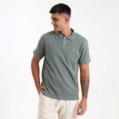 Cotton Polo | Sage