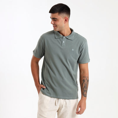 Cotton Polo | Sage