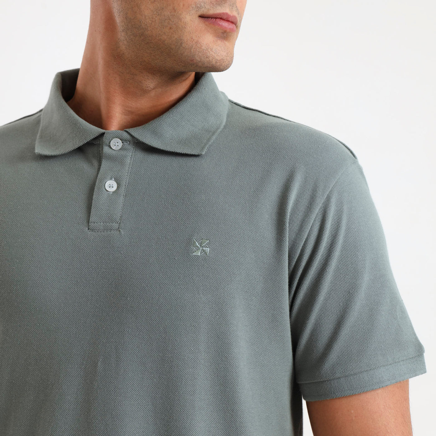 Cotton Polo | Sage