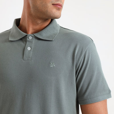 Cotton Polo | Sage