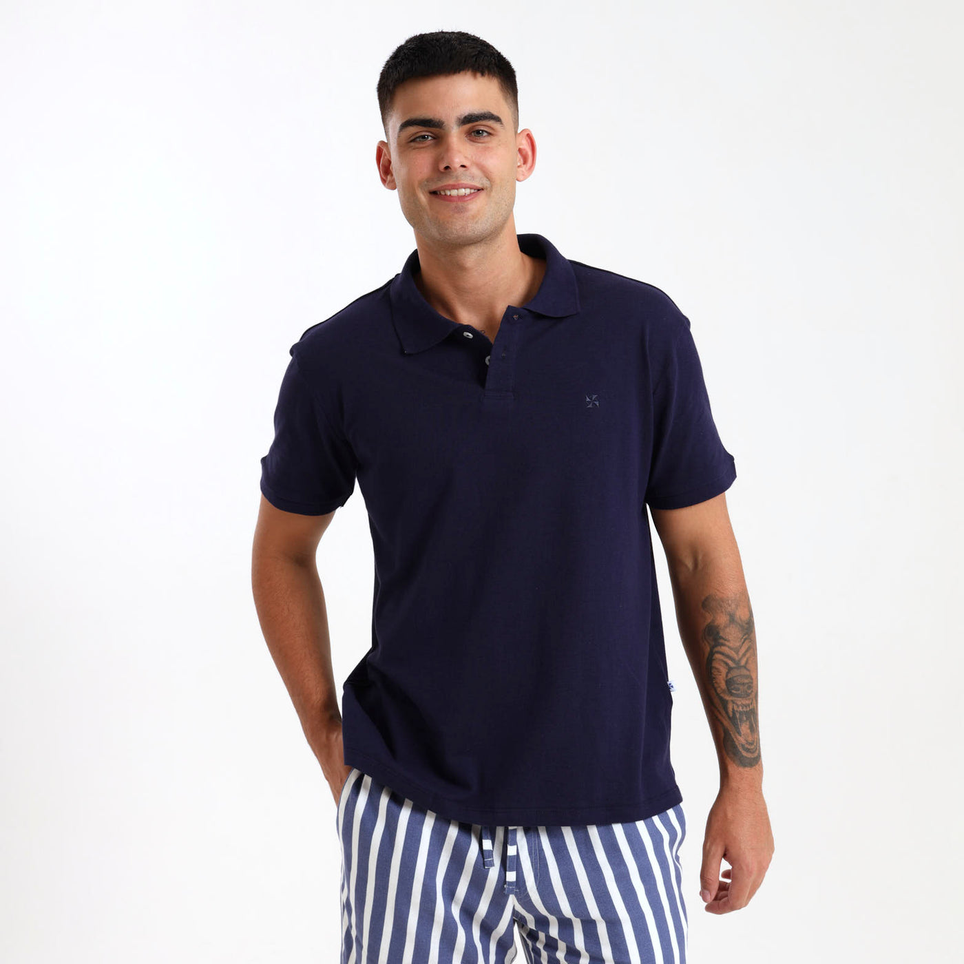Cotton Polo | Navy