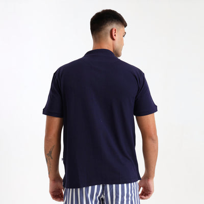 Cotton Polo | Navy