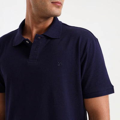 Cotton Polo | Navy