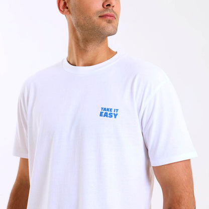 Printed Cotton Tee | Deck Chairs