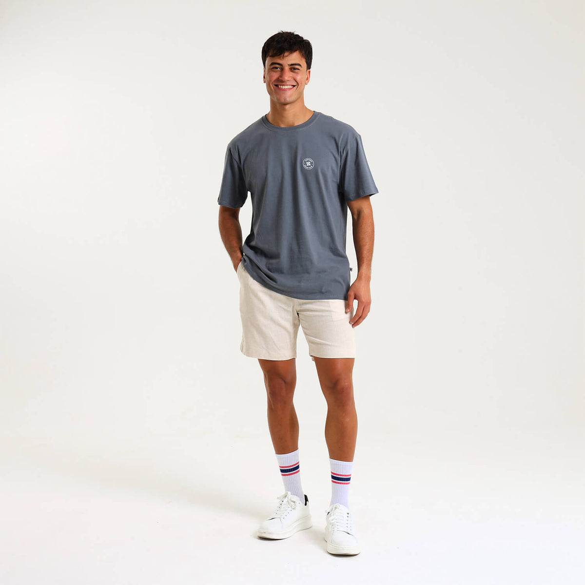 Printed Cotton Tee - Jeep | Grey