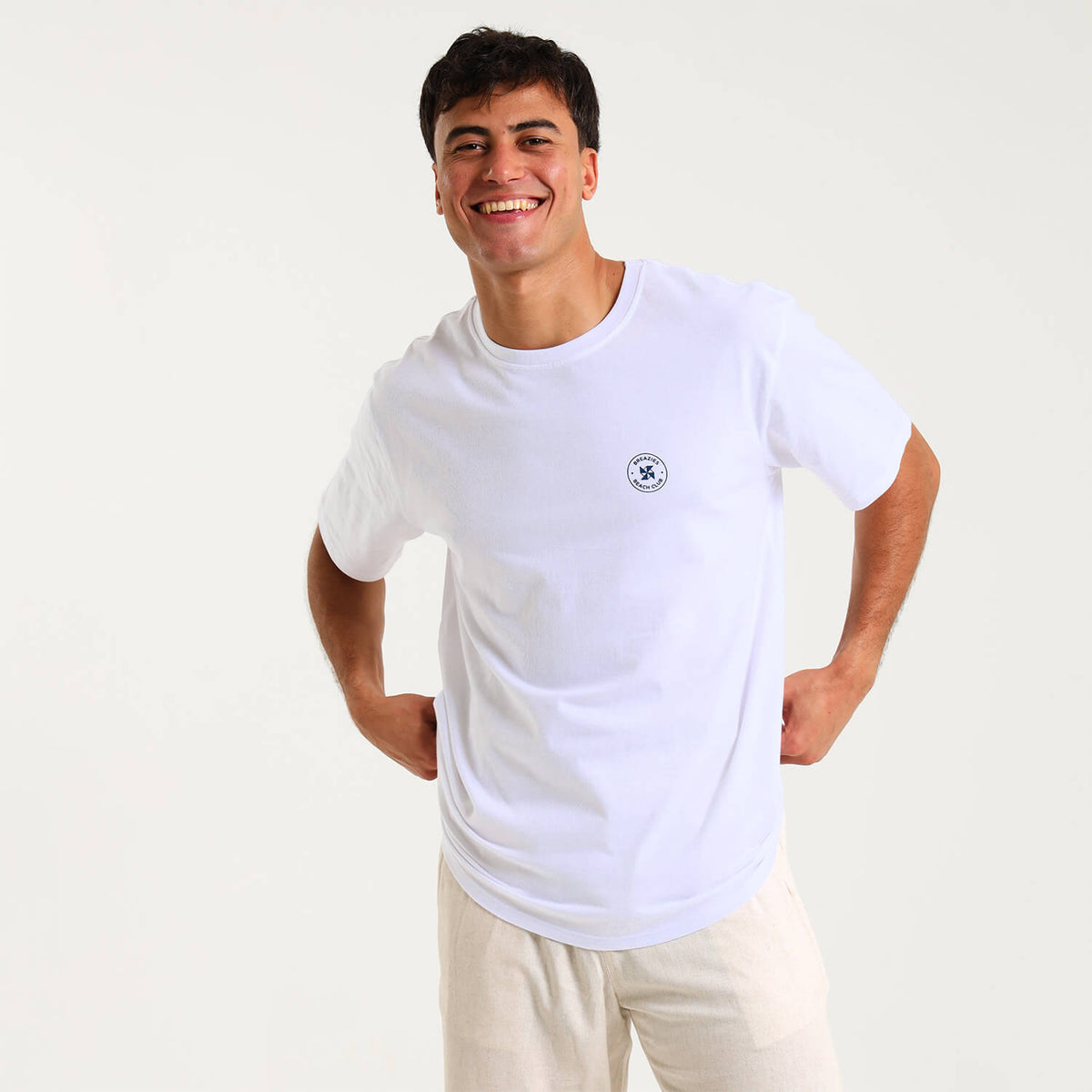 Printed Cotton Tee - Jeep | White