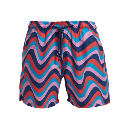 Boys Swim Shorts - Retro Stripes | 80s