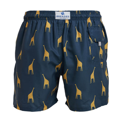 Swim Shorts - Giraffes | Steel
