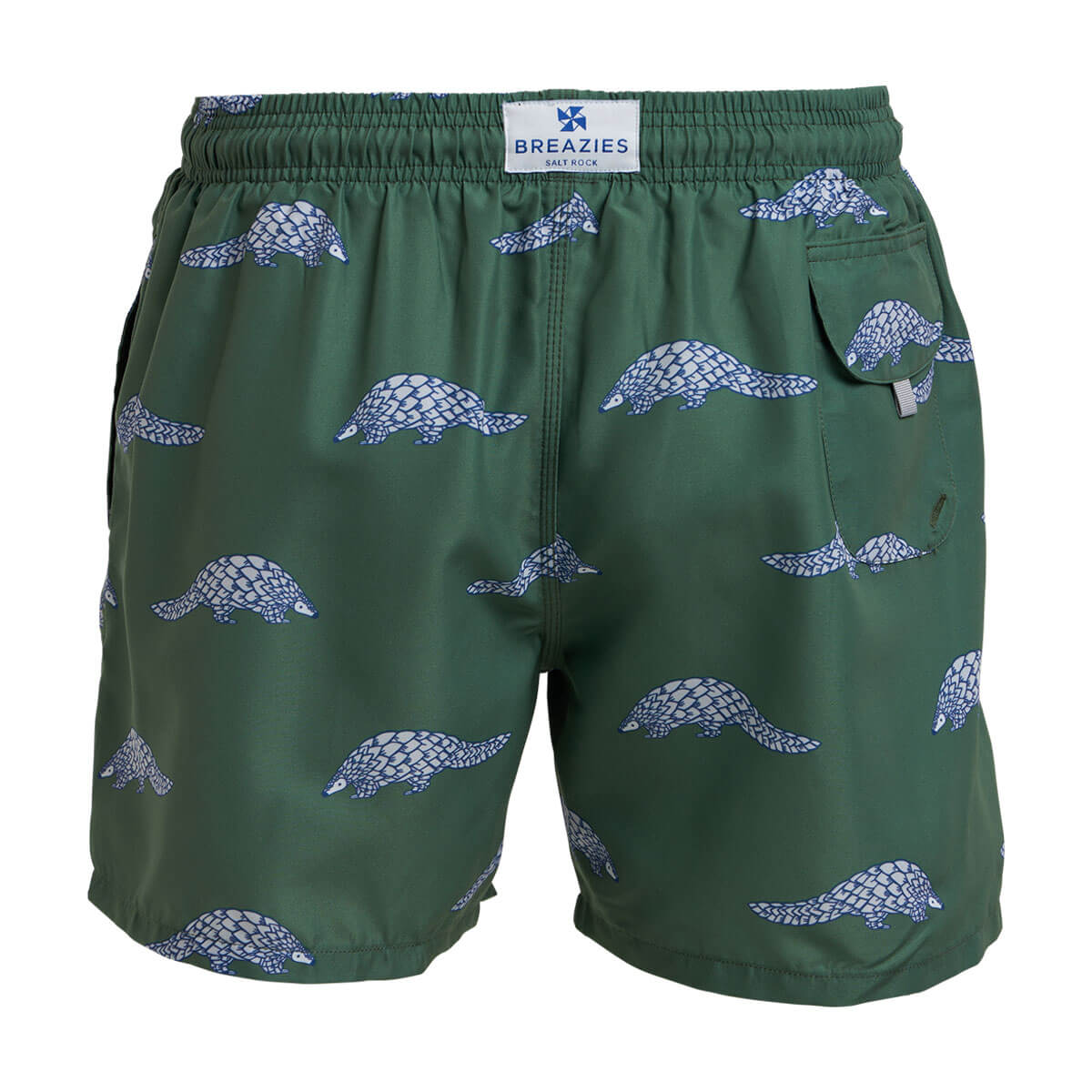 Swim Shorts - Pangolins | Army Green