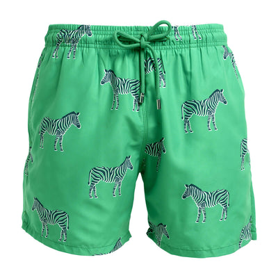 Swim Shorts - Zebras | Green