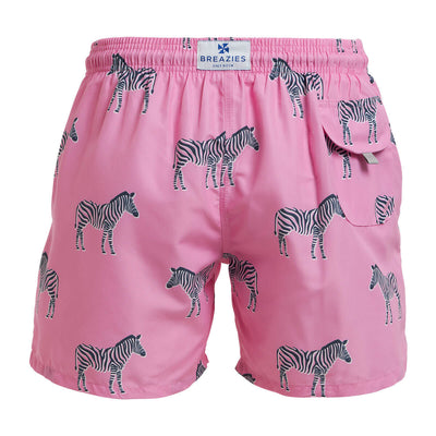 Swim Shorts - Zebras | Pink