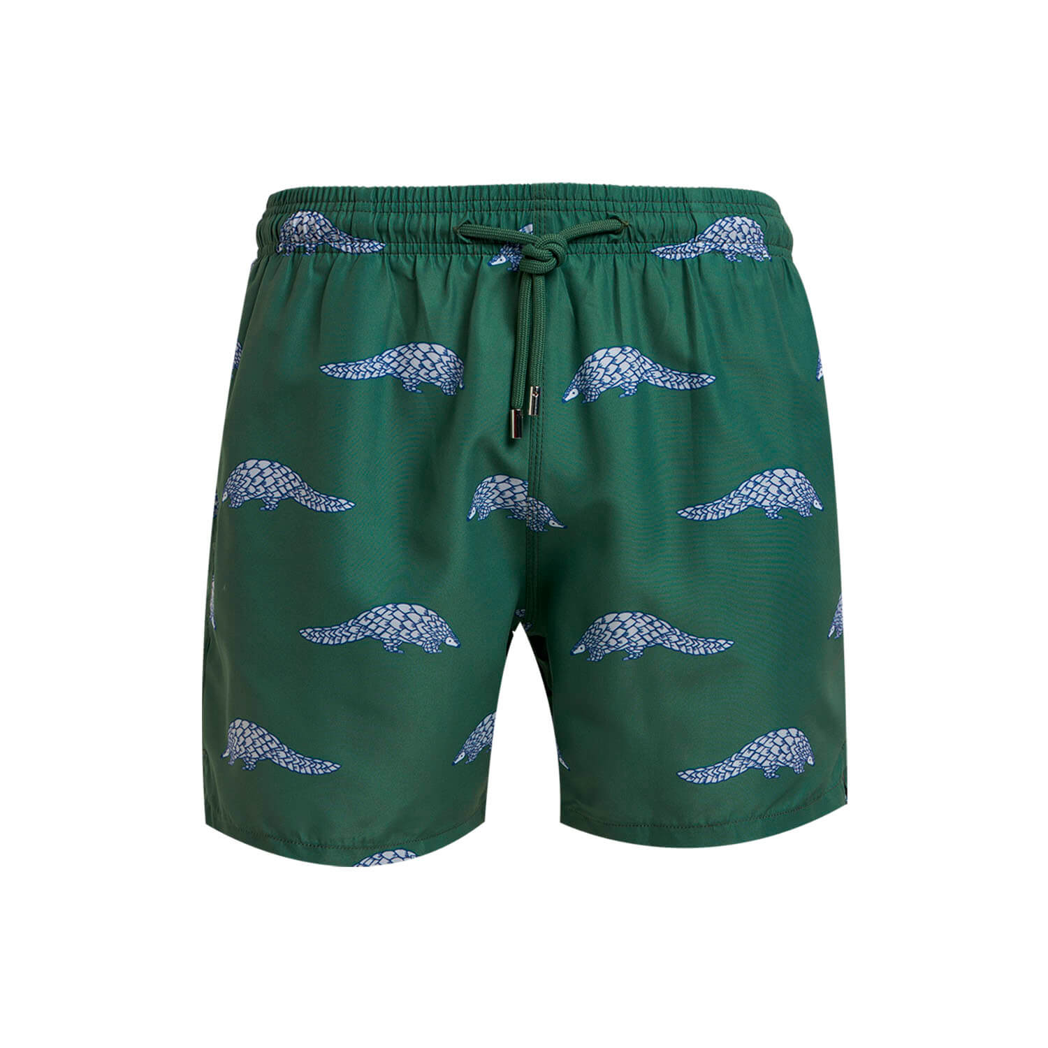 Boys Swim Shorts - Pangolins | Army Green