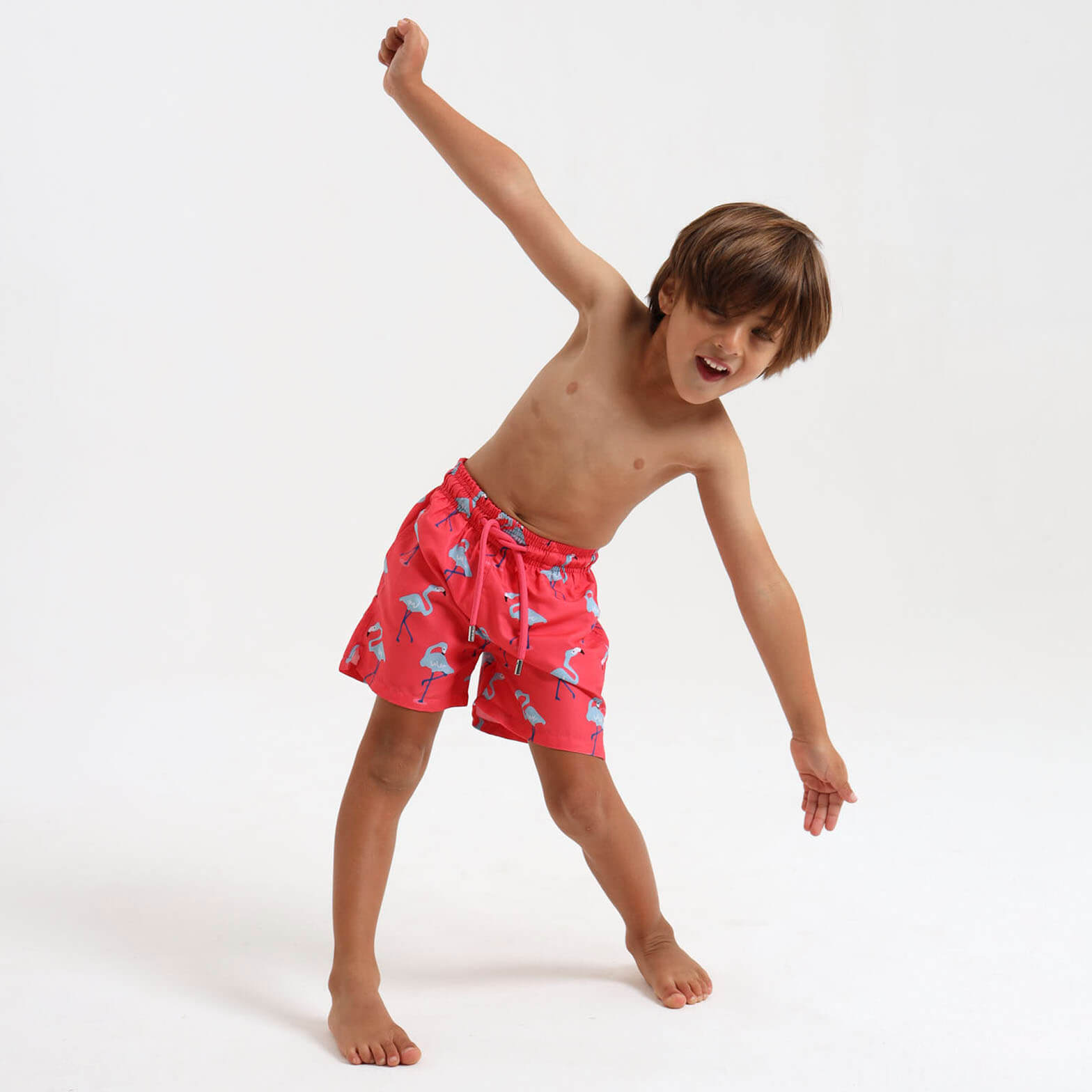 Boys Swim Shorts - Flamingo | Coral