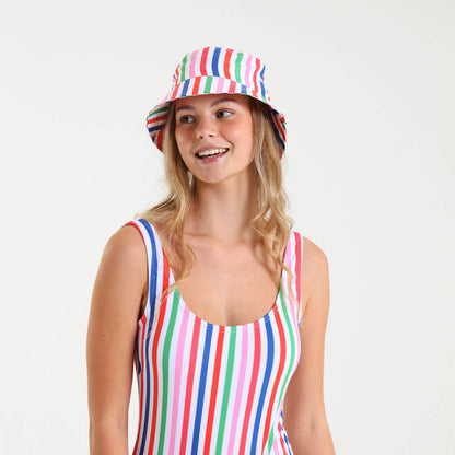 Bucket Hat - Stripe | Multi Colour