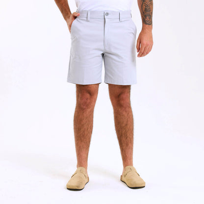 Stretch Cotton Chino Shorts | Grey