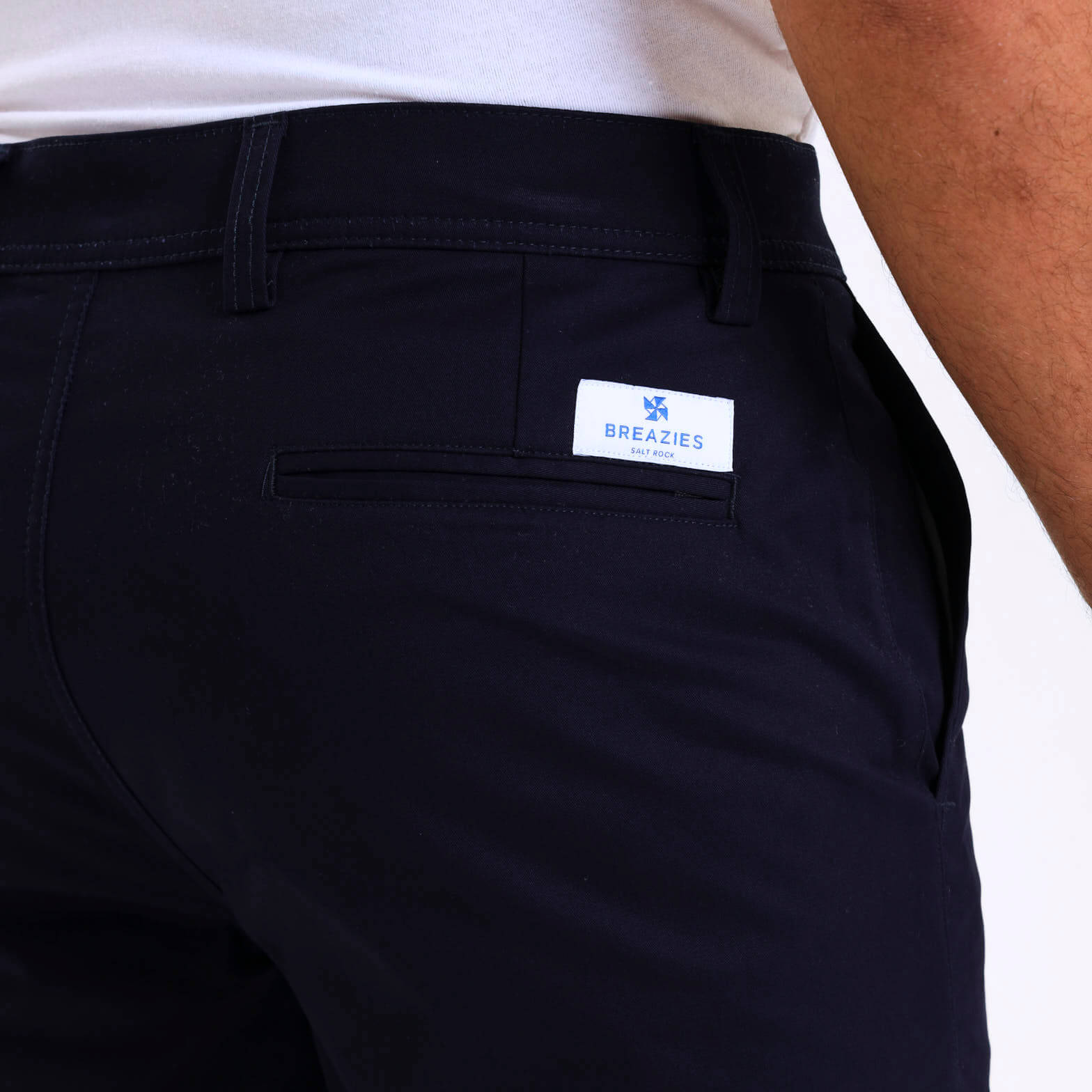 Stretch Cotton Chino Shorts | Navy