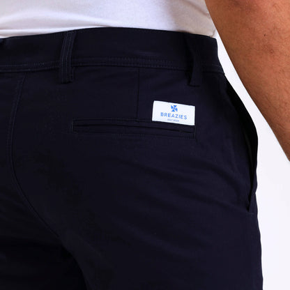 Stretch Cotton Chino Shorts | Navy