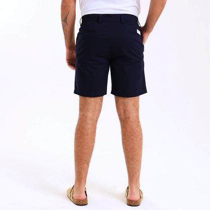 Stretch Cotton Chino Shorts | Navy