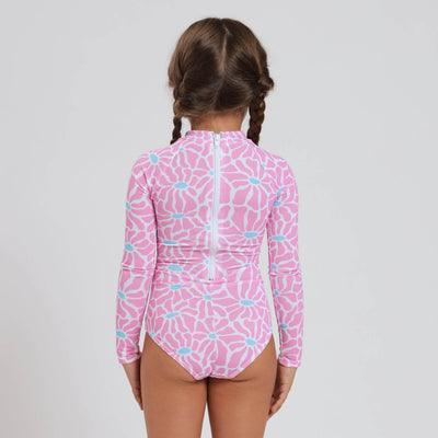 Girls Long Sleeve - Flowers | Pink
